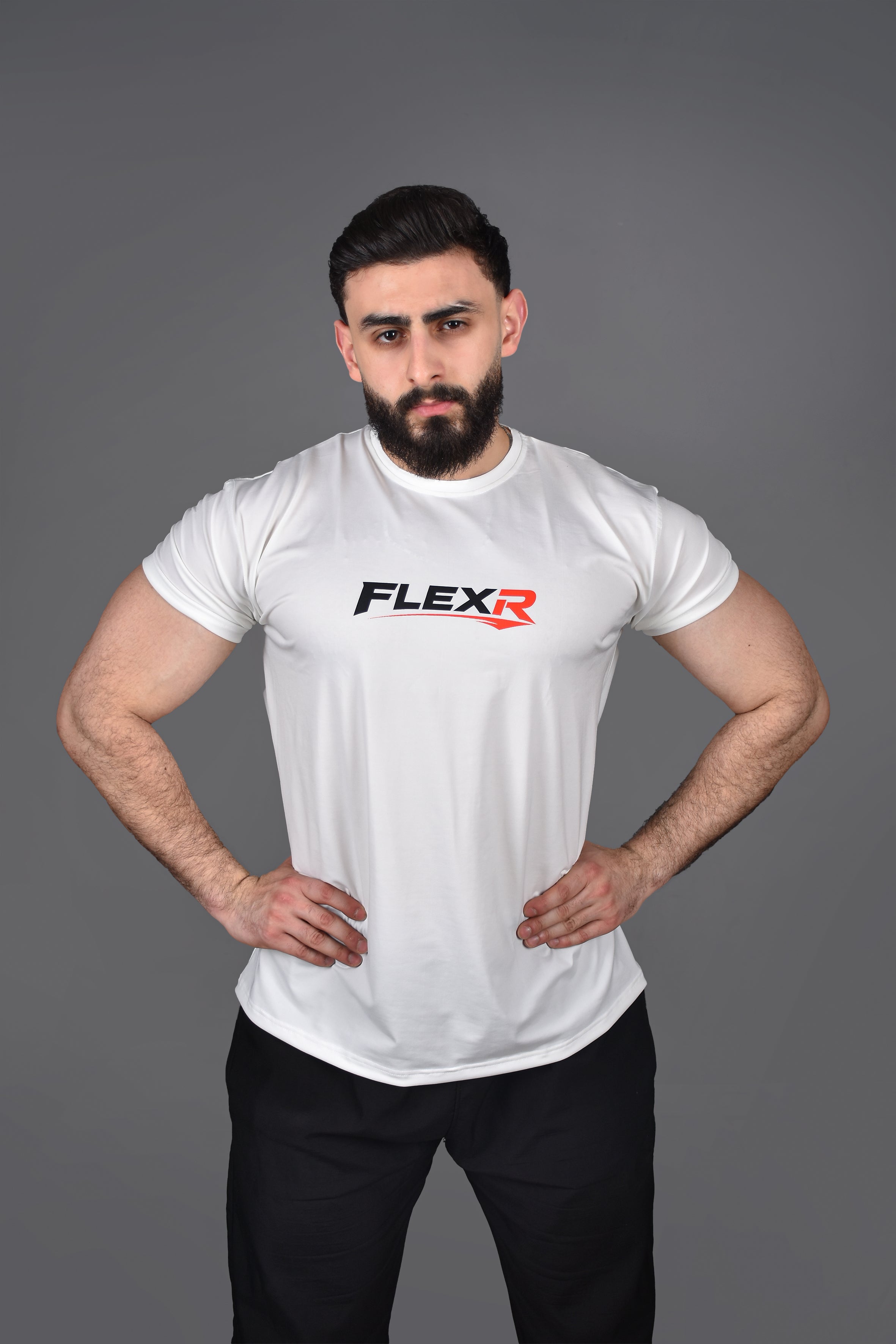 FLEXR Performance Gym T-Shirt – White Edition