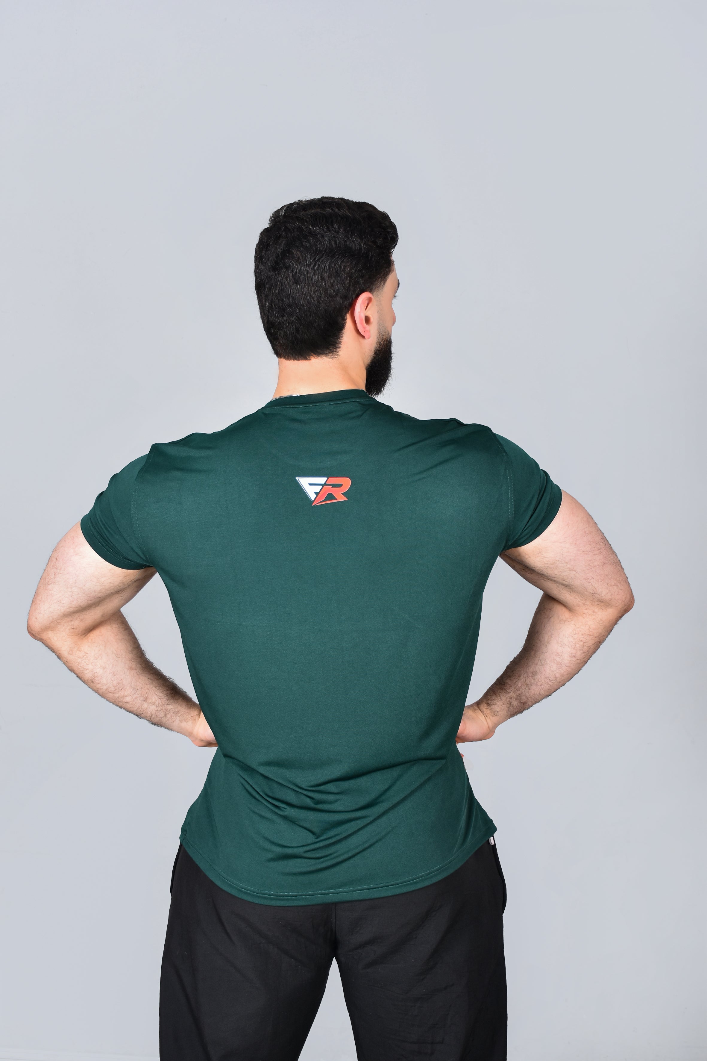 FLEXR Performance Gym T-Shirt – Dark Green Edition